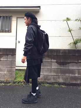 「THREE BLIND MICE（スリーブラインドマイス）のアイテム（帽子）」を使った、yopeさん（メンズ・174cm）の春コーディネート
