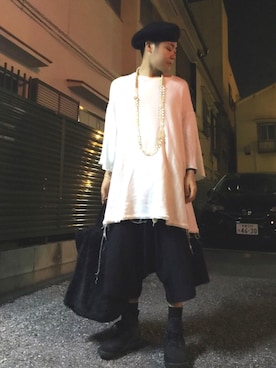 「THREE BLIND MICE（スリーブラインドマイス）のアイテム（帽子）」を使った、yopeさん（メンズ・174cm）の秋コーディネート