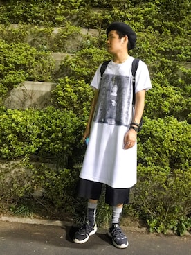 「THREE BLIND MICE（スリーブラインドマイス）のアイテム（帽子）」を使った、yopeさん（メンズ・174cm）の秋コーディネート