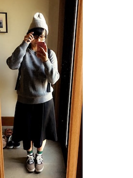 「RAW EDGE（ローエッヂ）のアイテム」を使った、マ イさん（レディース・157cm）の秋コーディネート