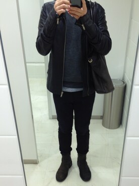 「KRIS VAN ASSCHE（クリスヴァンアッシュ）のアイテム（ブーツ）」を使った、yuukun0221さん（メンズ・173cm）の冬コーディネート