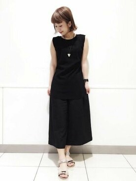 山形真理さん(レディース・156cm)の夏コーディネート