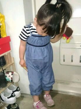 「babyGAP（babyGAP）のアイテム（つなぎ/オールインワン）」を使った、ちえみさん（レディース・162cm）の春コーディネート