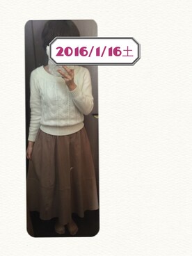 うえたえり@さん（レディース・159cm）の冬コーディネート