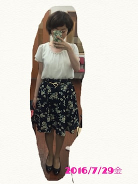 うえたえり@さん（レディース・159cm）の夏コーディネート