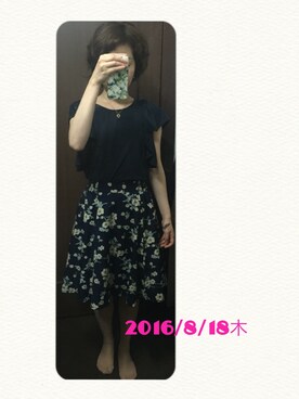 うえたえり@さん（レディース・159cm）の夏コーディネート