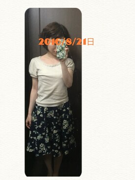 うえたえり@さん（レディース・159cm）の夏コーディネート