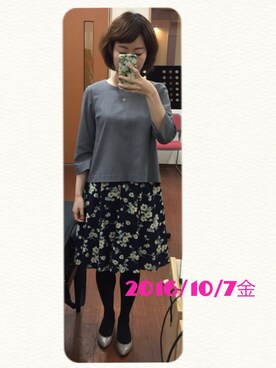うえたえり@さん（レディース・159cm）の秋コーディネート