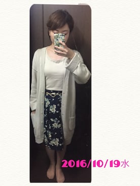 うえたえり@さん（レディース・159cm）の秋コーディネート