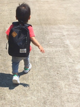 「グレーパンツ」｜RiRi0705さん（キッズ・80cm）の春コーディネート