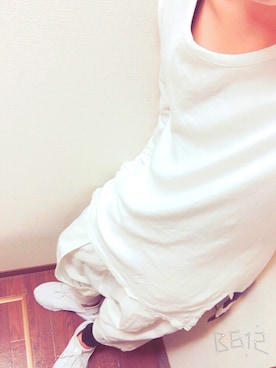 「kiryuyrik（キリュウキリュウ）のアイテム（Tシャツ/カットソー）」を使った、めぴぱんださん（レディース・160cm）の夏コーディネート