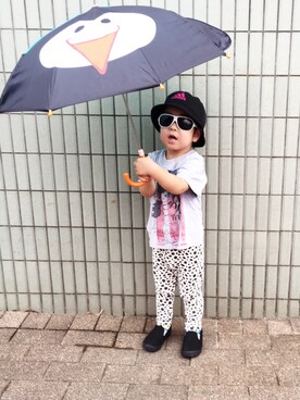 「88tees」｜★さん（キッズ・100cm）の夏コーディネート