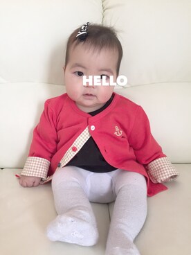 ★さん（キッズ・70cm）の冬コーディネート