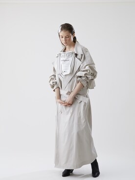 「mode」｜「アイテム（トレンチコート）」を使った、Metaphor…さん（レディース・174cm）の秋コーディネート