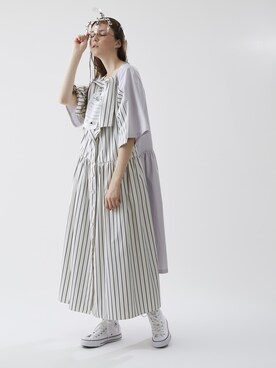 「mode」｜「アイテム（ワンピース/ドレス）」を使った、Metaphor…さん（レディース・174cm）の秋コーディネート