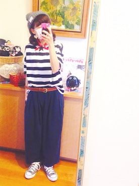 「AIKO（アイコ）のアイテム（財布/小物）」を使った、こにーさん（レディース・153cm）の秋コーディネート