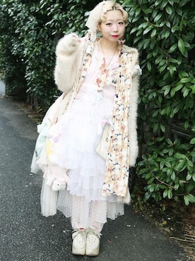 「keisuke kanda（ケイスケカンダ）のアイテム（ヘアアクセサリー）」を使った、ちゅん（はあとさん（レディース・158cm）の春コーディネート