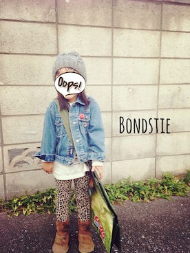 「OSHKOSH（オシュコシュ）のアイテム（デニムジャケット）」を使った、Bondstieさん（キッズ・100cm）の秋コーディネート
