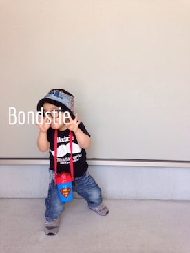 「水筒」｜「アイテム（その他）」を使った、Bondstieさん（キッズ・90cm）の春コーディネート