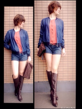 「C.D.S BASIC（シーディーエスベーシック）のアイテム（トップス）」を使った、ﾋﾞｵさん（レディース・170cm）の秋コーディネート