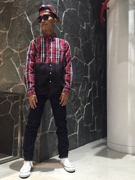 「PANTS...（パンツ）のアイテム」を使った、三溝 嵐さん（メンズ・172cm）の秋コーディネート