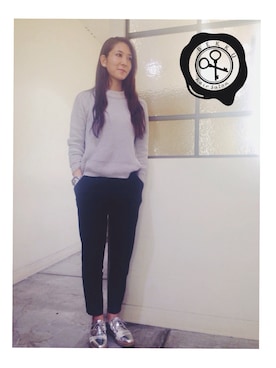 「アイテム（腕時計）」を使った、SHOKOさん（レディース・165cm）の冬コーディネート