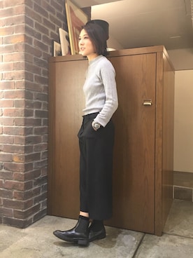 「MICHAEL KORS（マイケルコース）のアイテム」を使った、SHOKOさん（レディース・165cm）の秋コーディネート