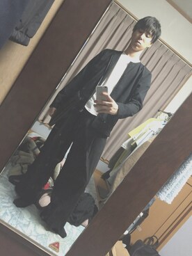 「knock through abstraction（ノックスルーアブストラクション）のアイテム（ジャケット/アウター）」を使った、ともさん（メンズ・174cm）の夏コーディネート
