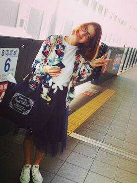 「DazyClair（デイジークレア）のアイテム」を使った、スザンヌさん（レディース・165cm）の春コーディネート