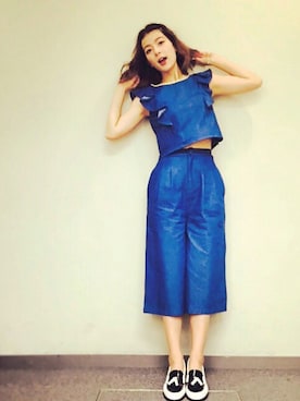 「DazyClair（デイジークレア）のアイテム」を使った、スザンヌさん（レディース・165cm）の春コーディネート
