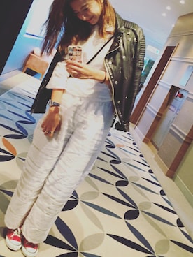 「wonder（ワンダー）のアイテム」を使った、スザンヌさん（レディース・165cm）の秋コーディネート