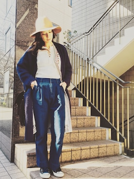 スザンヌさん（レディース・165cm）の冬コーディネート