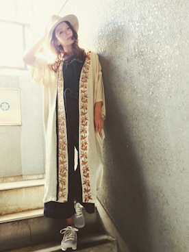 「MOUSSY（マウジー）のアイテム（オールインワン・サロペット）」を使った、スザンヌさん（レディース・165cm）の冬コーディネート