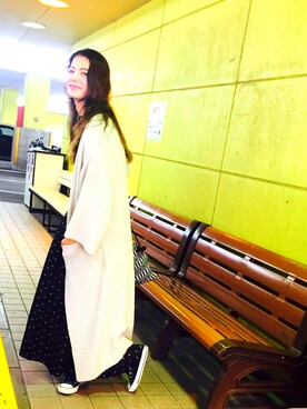 「ラブ＆ピース2016」｜「アイテム（その他アウター）」を使った、スザンヌさん（レディース・165cm）の秋コーディネート