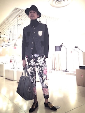 「JOHN LAWRENCE SULLIVAN」｜「アイテム（その他シューズ）」を使った、toyokazuさん（メンズ・178cm）の冬コーディネート