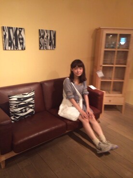 「キャンバスバック」｜miuさん（レディース・156cm）の秋コーディネート