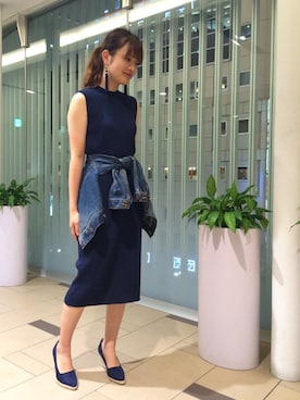 「アイテム（ワンピース/ドレス）」を使った、mana＊さん（レディース・159cm）の夏コーディネート