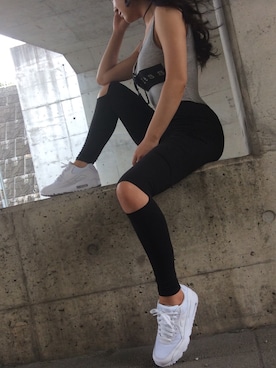 「アイテム（レギンス/スパッツ）」を使った、Top Secretさん（レディース・163cm）の夏コーディネート