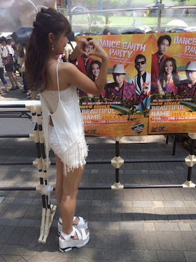 「FIG&VIPER（フィグアンドバイパー）のアイテム（キャミソール）」を使った、Ayaさん（レディース・160cm）の夏コーディネート