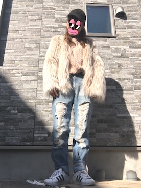 「FIG&VIPER（フィグアンドバイパー）のアイテム（キャップ）」を使った、Ayaさん（レディース・160cm）の秋コーディネート