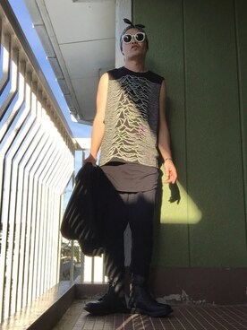 「ODYN VOVK（オーディンブック）のアイテム」を使った、masakiさん（メンズ・185cm）の夏コーディネート