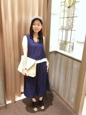 「HVC」｜「アイテム（バッグ）」を使った、AnnAshlee橋本店さん（レディース・158cm）の夏コーディネート