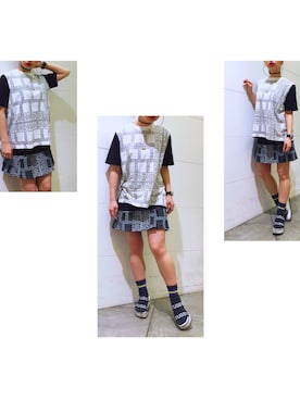 「SET UP」｜「アイテム（サンダル）」を使った、eriiyさん（レディース・160cm）の春コーディネート