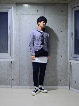 「SASQUATCHfabrix.（サスクワァッチファブリックス）のアイテム」を使った、よしきさん（メンズ・169cm・20代）の春コーディネート
