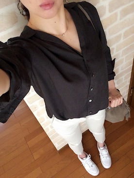 「クロップドパンツ」｜n@oさん（レディース・160cm）の冬コーディネート