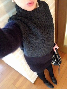 「SIGERSON MORRISON（シガーソンモリソン）のアイテム」を使った、n@oさん（レディース・160cm）の冬コーディネート