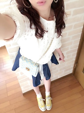 「くつした」｜「アイテム（その他）」を使った、n@oさん（レディース・160cm）の春コーディネート
