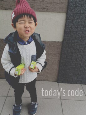 ryoさん（キッズ・90cm）の冬コーディネート