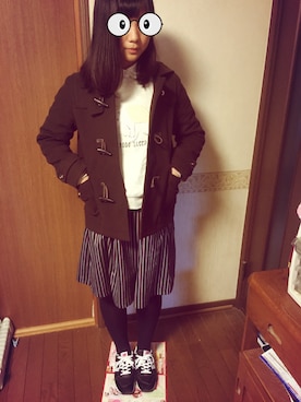 「Te chichi（テチチ）のアイテム（スウェット）」を使った、おぐさん（レディース・165cm）の冬コーディネート