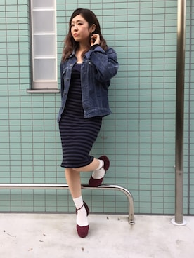 「アイテム（ピアス（両耳用））」を使った、amerbijouxさん（レディース・155cm・30代）の秋コーディネート